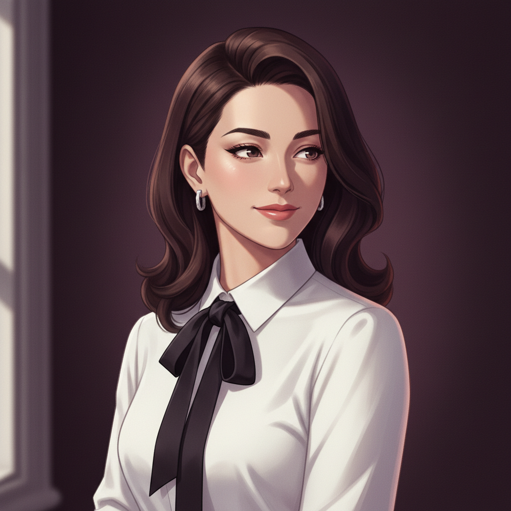 Indira, an AI companion on Amora — witty, warm, quietly adventurous