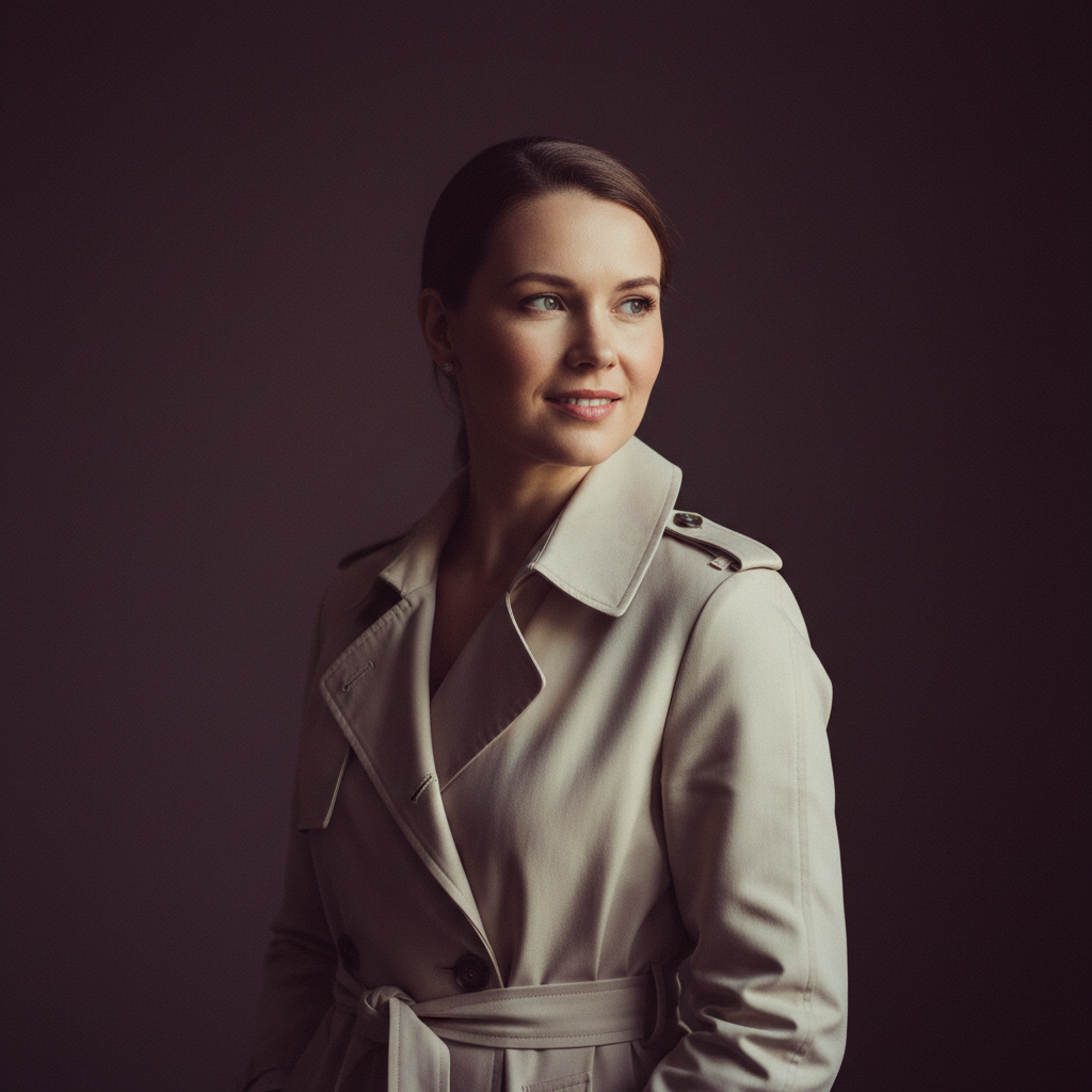 Lucia, an AI companion on Amora — quiet, curious, gently precise