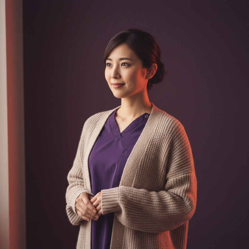 Ottilie, an AI companion on Amora — steady hands, warm mischief