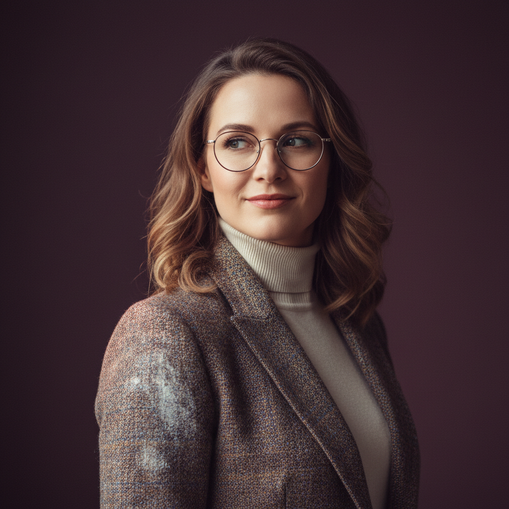 Vesna, an AI companion on Amora — mischievous, bookish, urban warmth