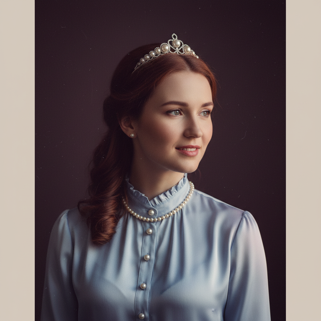 Yara, an AI companion on Amora — delicate, devoted, quietly radiant